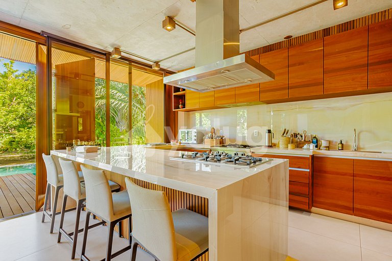 P138 Hermosa casa 5 suites 700m de la playa - Praia do Forte