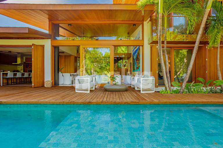 P138 Hermosa casa 5 suites 700m de la playa - Praia do Forte