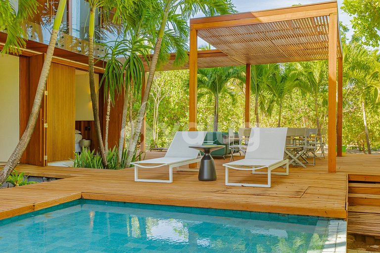 P138 Nice house w/ 5 suites, near the beach - Praia do Forte