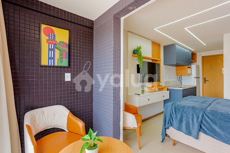 Cozy 1 studio facing Pituba Beach - Salvador