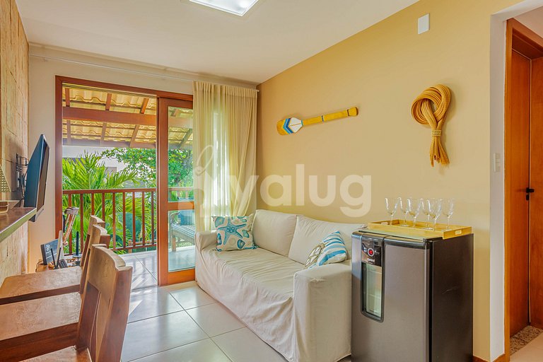 Hermoso apartamento justo en la arena - Itacimirim