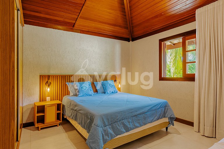 Excellent 6 bedroom house 200m from the beach-Praia do Forte