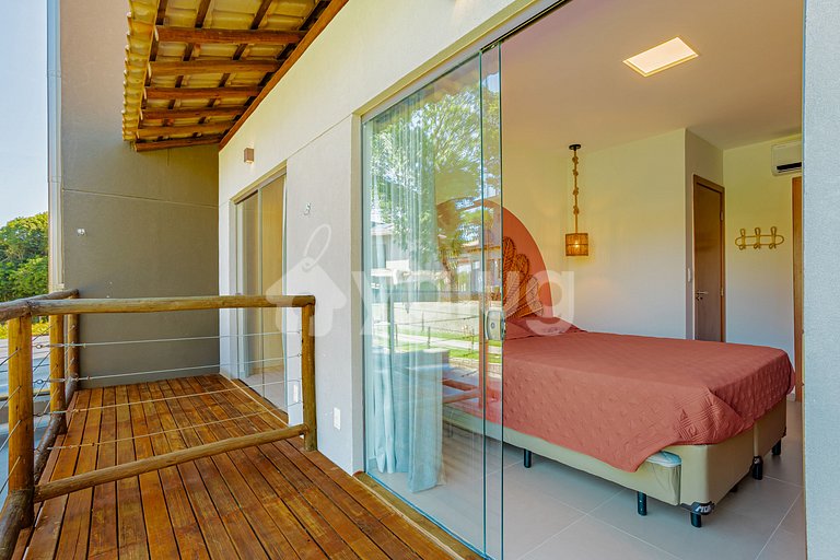 Cómoda casa de 3 habitaciones - Praia do Forte