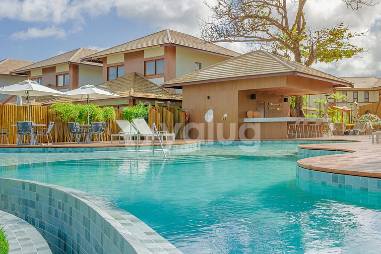 Beachfront Bungalow with 4 Suites - Itacimirim