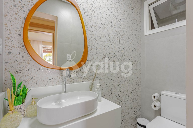 Hermosa casa con piscina, 7 habitaciones - Guarajuba