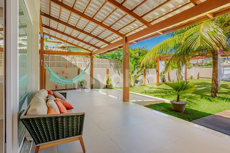 Hermosa casa con piscina, 7 habitaciones - Guarajuba