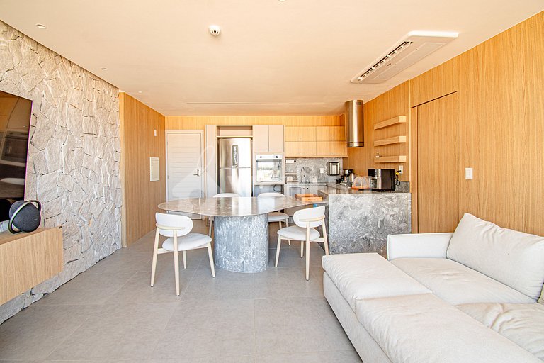 Apartamento frente al mar con vista al mar - Guarajuba