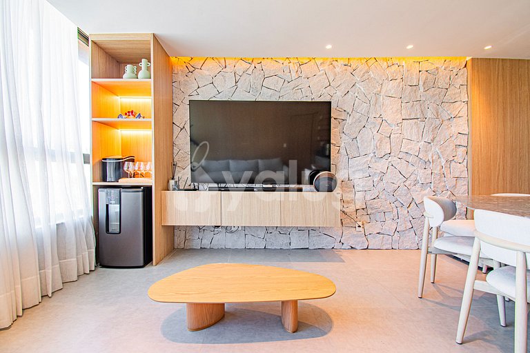 Apartamento frente al mar con vista al mar - Guarajuba