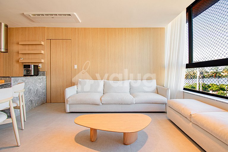 Apartamento frente al mar con vista al mar - Guarajuba