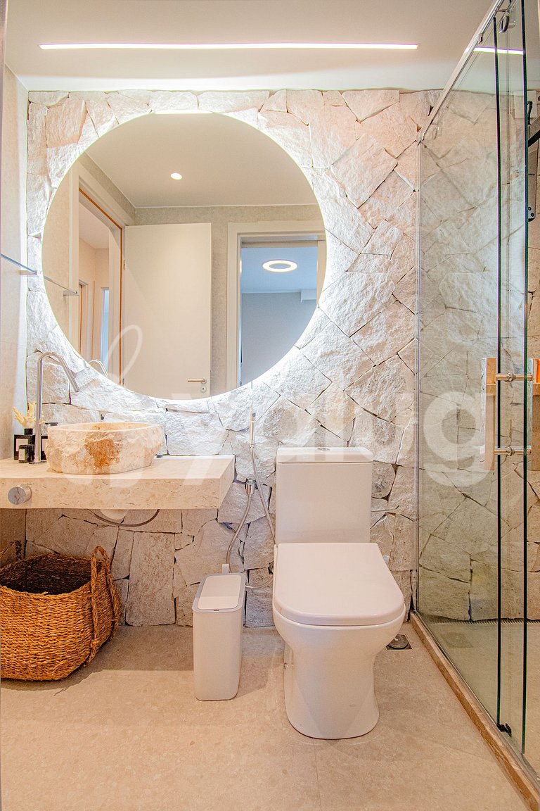 Apartamento frente al mar con vista al mar - Guarajuba