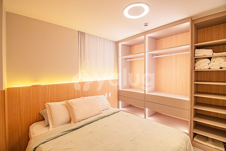 Apartamento frente al mar con vista al mar - Guarajuba