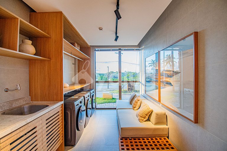 Apartamento frente al mar con vista al mar - Guarajuba