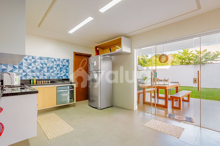 Ótima Casa com Piscina a 600m da Praia - Barra do Jacuípe