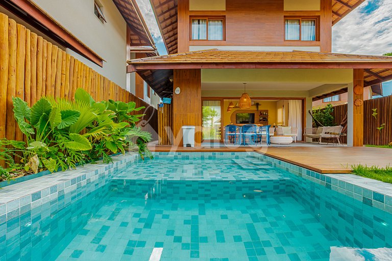 Bungalow frente al mar con 4 suites - Itacimirim