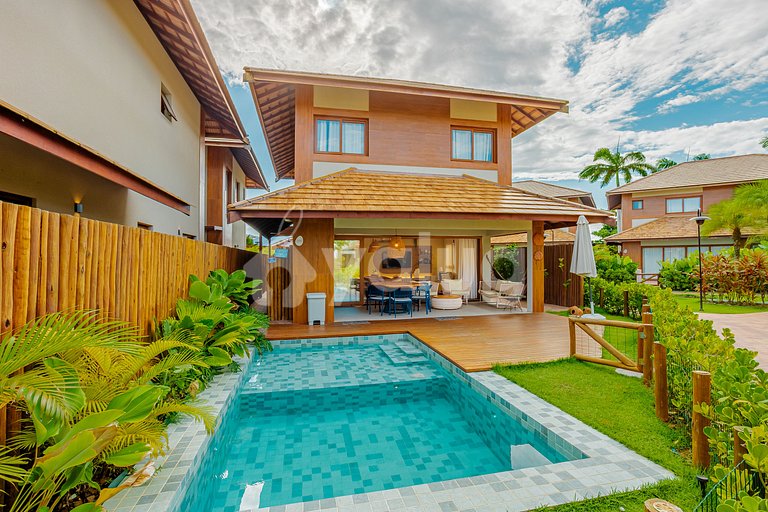 Bungalow frente al mar con 4 suites - Itacimirim