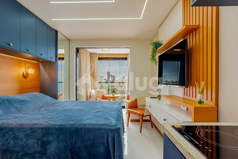 Cozy 1 studio facing Pituba Beach - Salvador