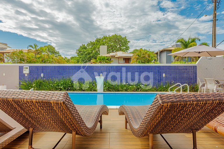 Excelente casa equipada con 3 suites 5 habitaciones piscina