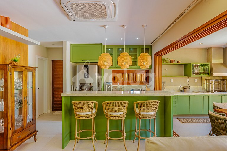 IT131 Bungalow con 4 suites, Condominio Marluá - Itacimirim