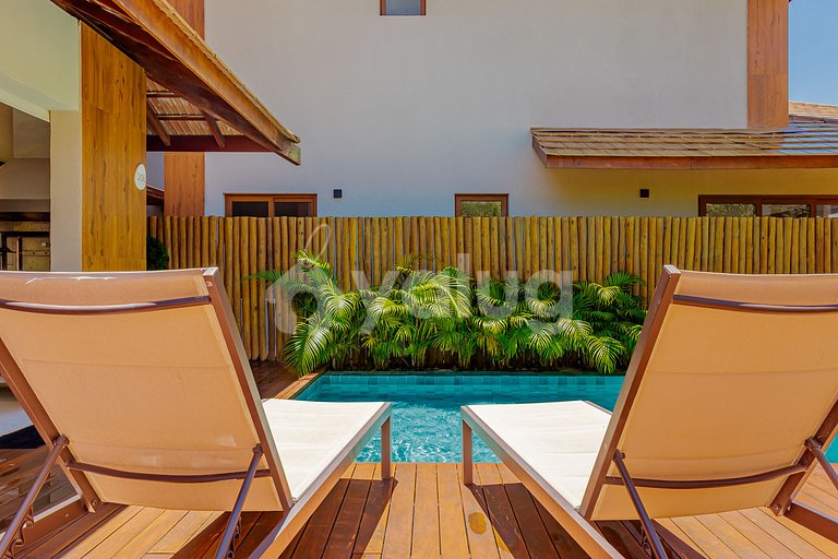 IT131 Bungalow with 4 suite, Marluá Condominium - Itacimirim