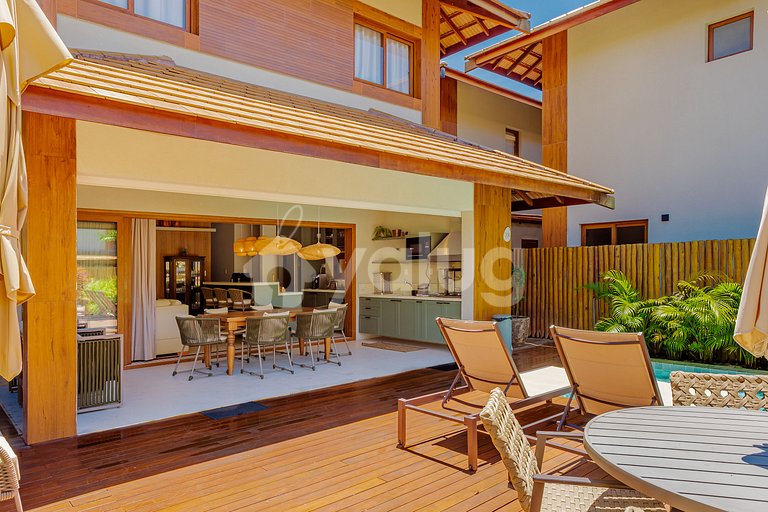 IT131 Bungalow with 4 suite, Marluá Condominium - Itacimirim