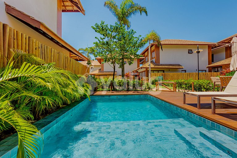 IT131 Bungalow with 4 suite, Marluá Condominium - Itacimirim