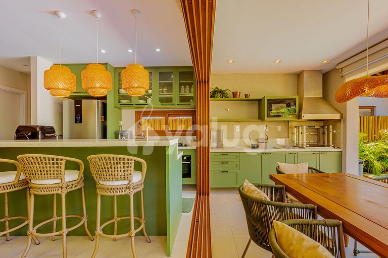 IT131 Bungalow con 4 suites, Condominio Marluá - Itacimirim