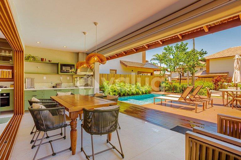 IT131 Bungalow with 4 suite, Marluá Condominium - Itacimirim