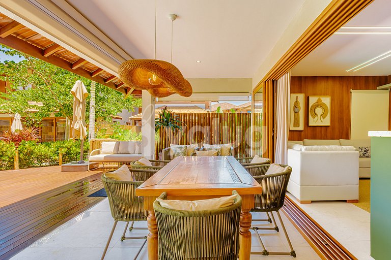 IT131 Bungalow con 4 suites, Condominio Marluá - Itacimirim