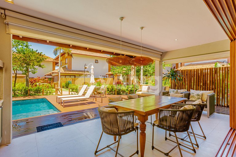 IT131 Bungalow with 4 suite, Marluá Condominium - Itacimirim