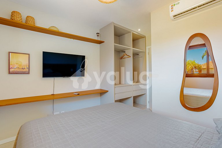 IT131 Bungalow con 4 suites, Condominio Marluá - Itacimirim