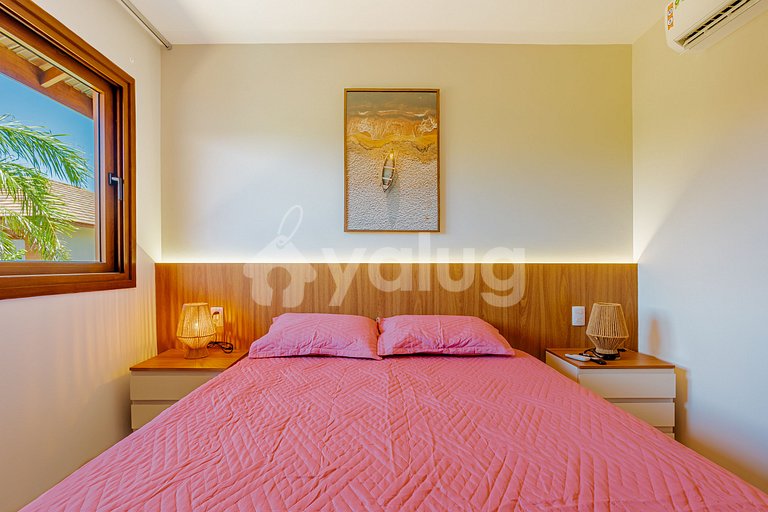 IT131 Bungalow con 4 suites, Condominio Marluá - Itacimirim