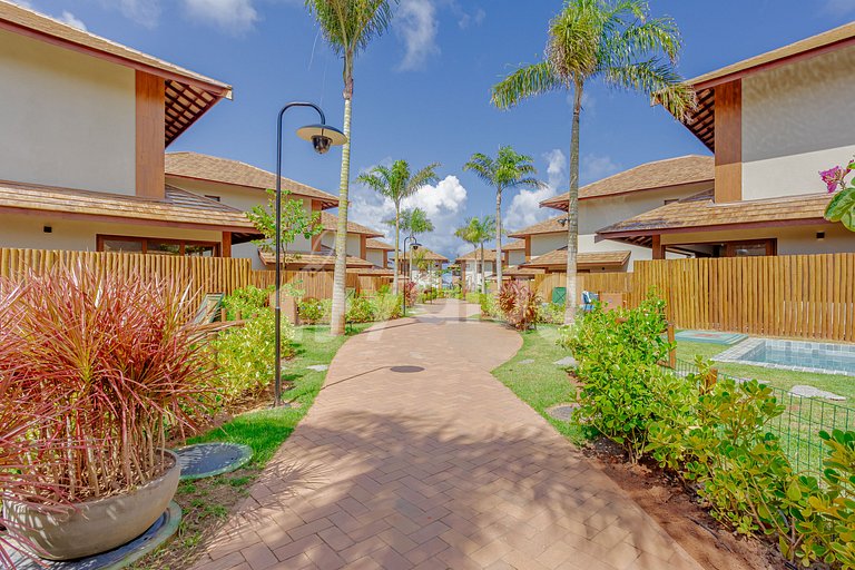 IT131 Bungalow con 4 suites, Condominio Marluá - Itacimirim