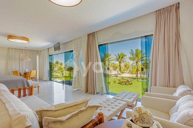 GB143 Linda Mansão Pé na Areia com 6 suítes e Piscina
