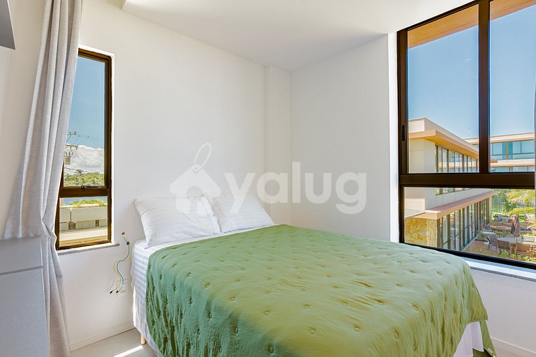 GB144 Lindo apartamento 3 suites Cond. Pé na areia