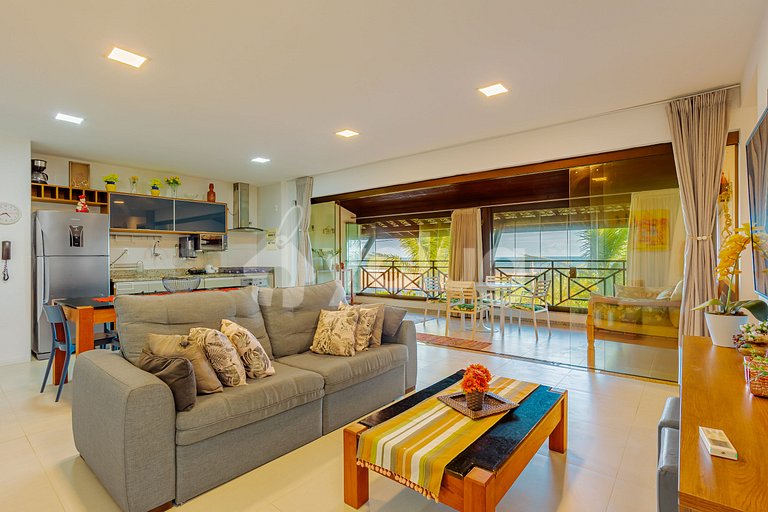 IM12 Apto de 3 habitaciones en cond. frente a la playa