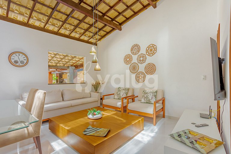 Casa de 6 habitaciones, a 100 m de la playa de Guarajuba.