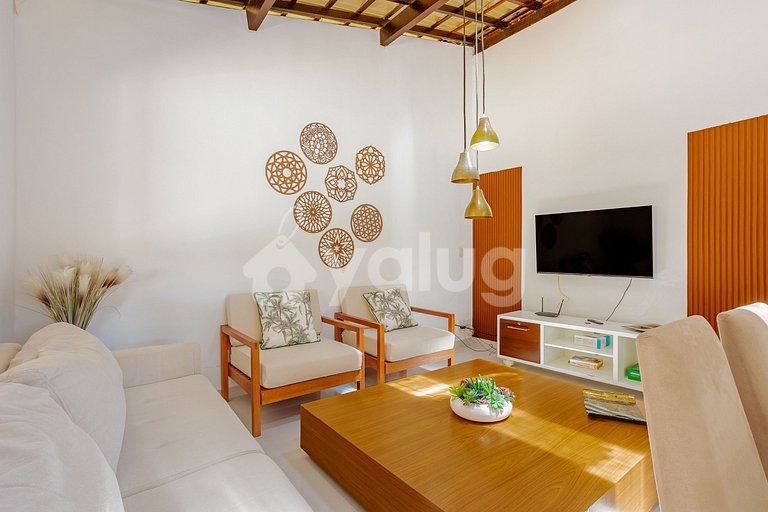 Casa de 6 habitaciones, a 100 m de la playa de Guarajuba.