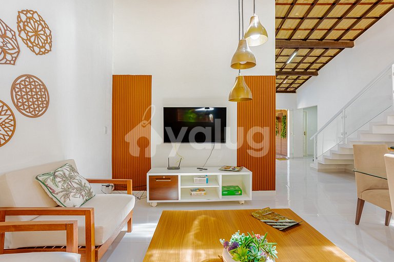 Casa de 6 habitaciones, a 100 m de la playa de Guarajuba.