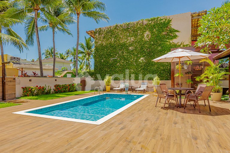 Beautiful house with 6 bedrooms, 100m from Guarajuba beach.