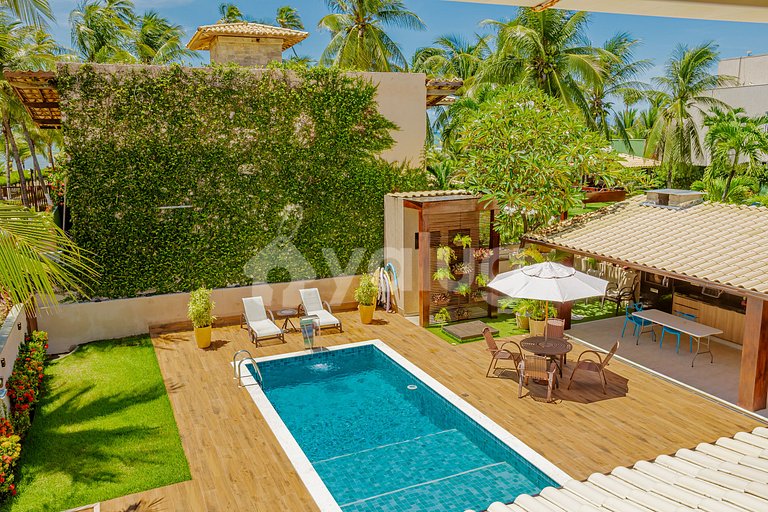 Casa de 6 habitaciones, a 100 m de la playa de Guarajuba.