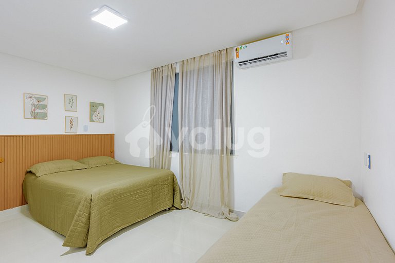 Casa de 6 habitaciones, a 100 m de la playa de Guarajuba.