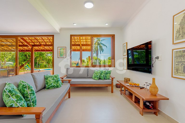 PF145 Linda Casa Com piscina 5 Suítes a 500m da praia