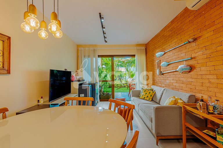 Hermoso apartamento de 3 suites en un condominio frente a la playa.
