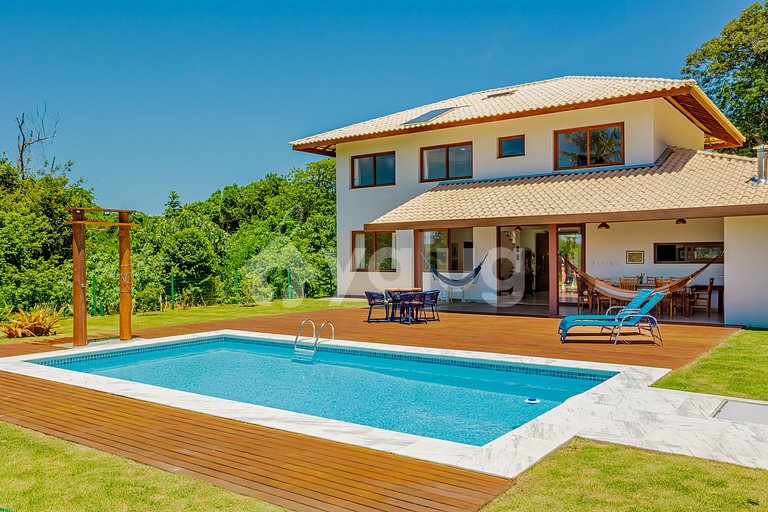 PF145 Linda Casa Com piscina 5 Suítes a 500m da praia