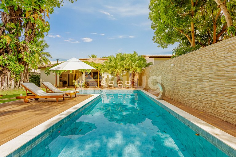 Maravilhosa Casa Pé na areia com Piscina e 5/4.