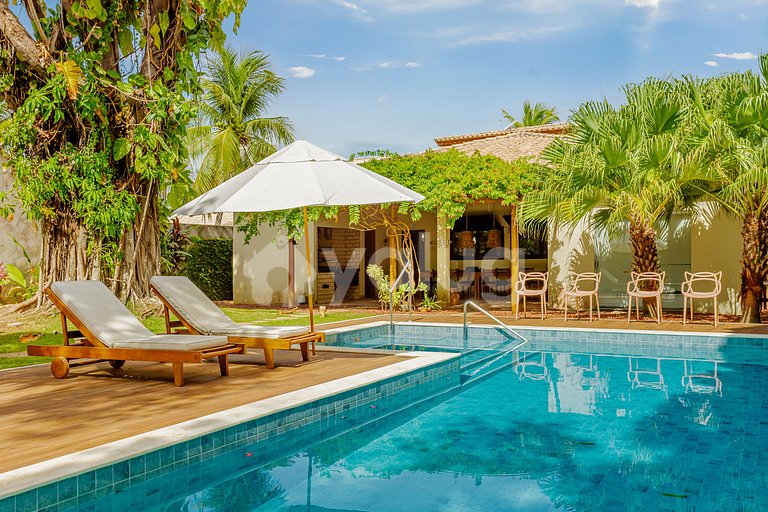 Maravilhosa Casa Pé na areia com Piscina e 5/4.