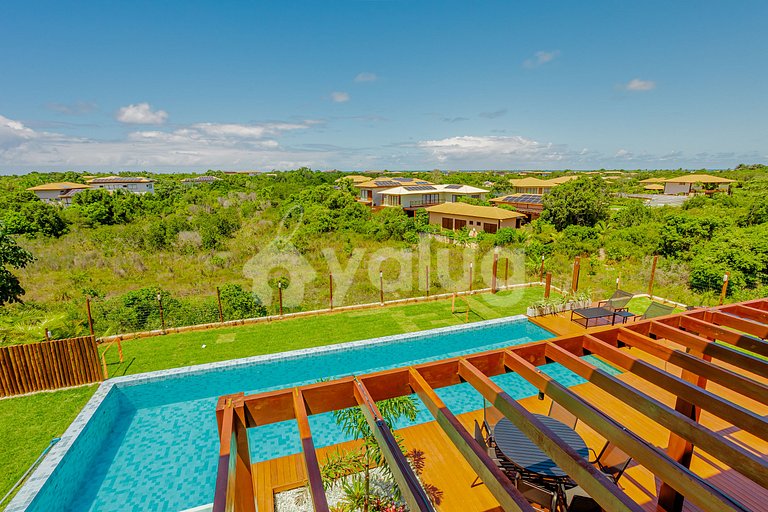 Hermosa casa con piscina y 7 suites - Praia do Forte