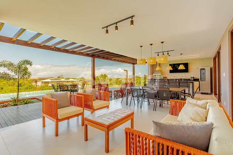 Maravilhosa Casa com piscina e 7 suítes - Praia do Forte