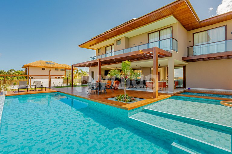 Maravilhosa Casa com piscina e 7 suítes - Praia do Forte
