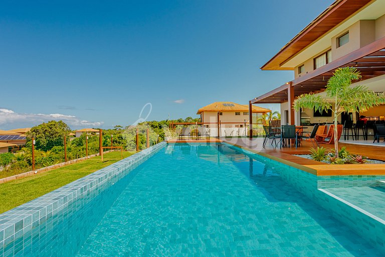 Hermosa casa con piscina y 7 suites - Praia do Forte